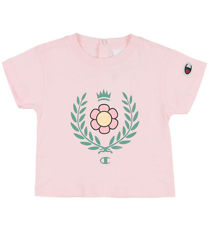 Champion Shorts Set - T-Shirt/Shorts - Pink m. Logo