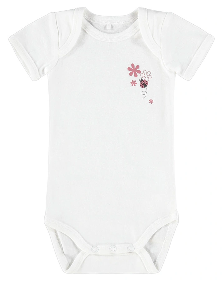 Kurzarm-Body NBFBODY – BLUMEN 3er-Pack in Deco Rose