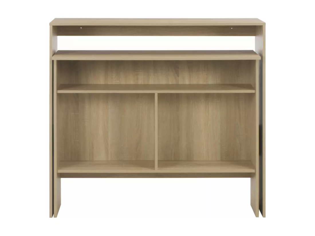 Table de bar avec 2 dessus de table Chêne 130 x 40 x 120 cm