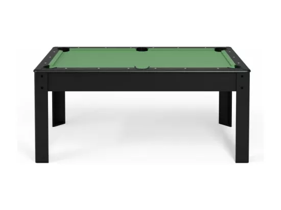Billard Américain convertible table 6places KITBILL 6Ft - 206,5 x 116,5 x 80 cm Plateau dînatoire et accessoires inclus - Noir