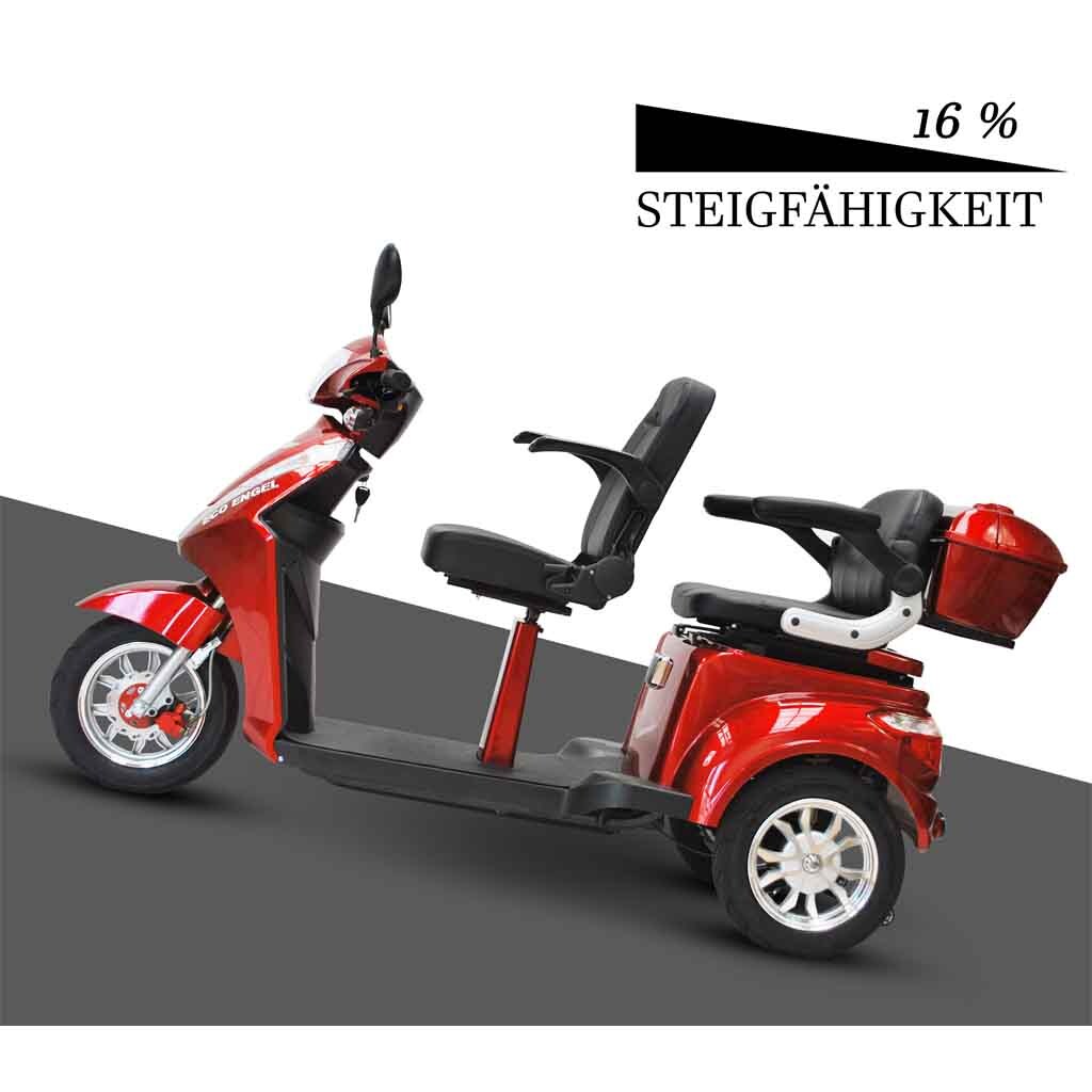 ECO ENGEL 503, Dreirad Roller Senioremobil 25 km/h, Rot