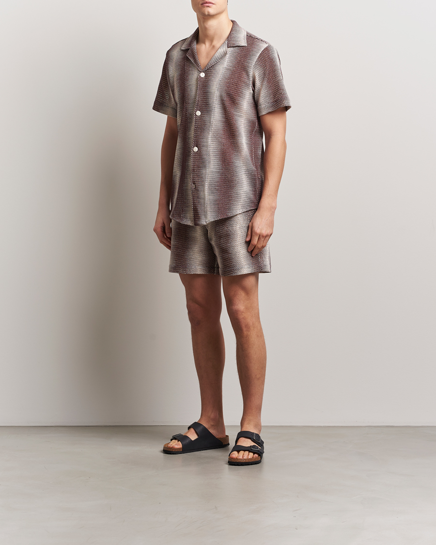OAS Cotton Net Shorts Merlot Echo