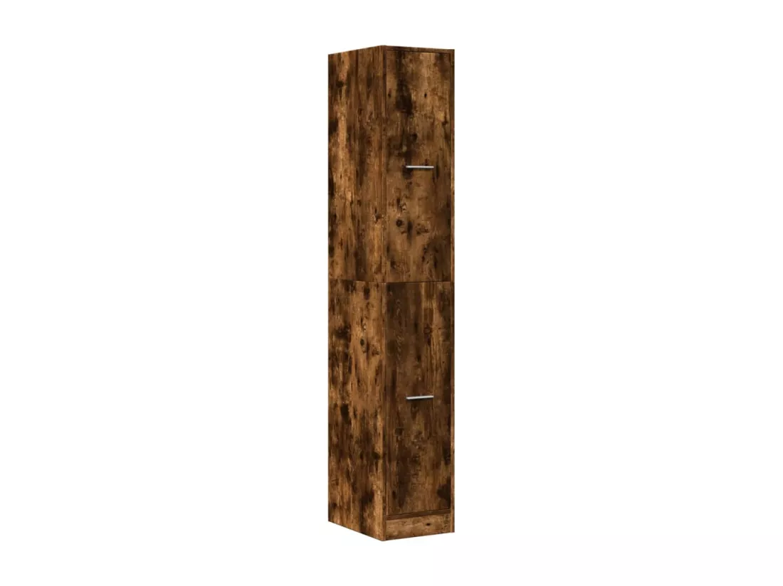 Armoire d'apothicaire chêne fumé 30x41x174,5 cm bois ingénierie