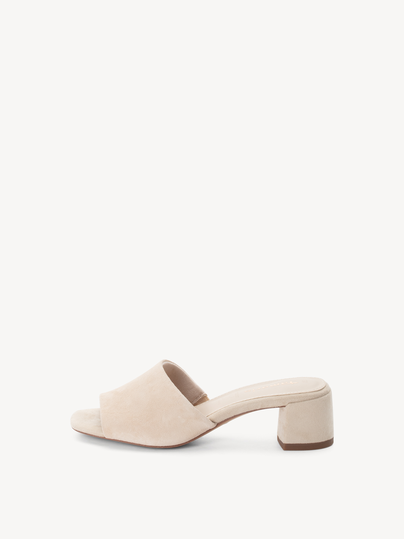 Leren Slipper - beige