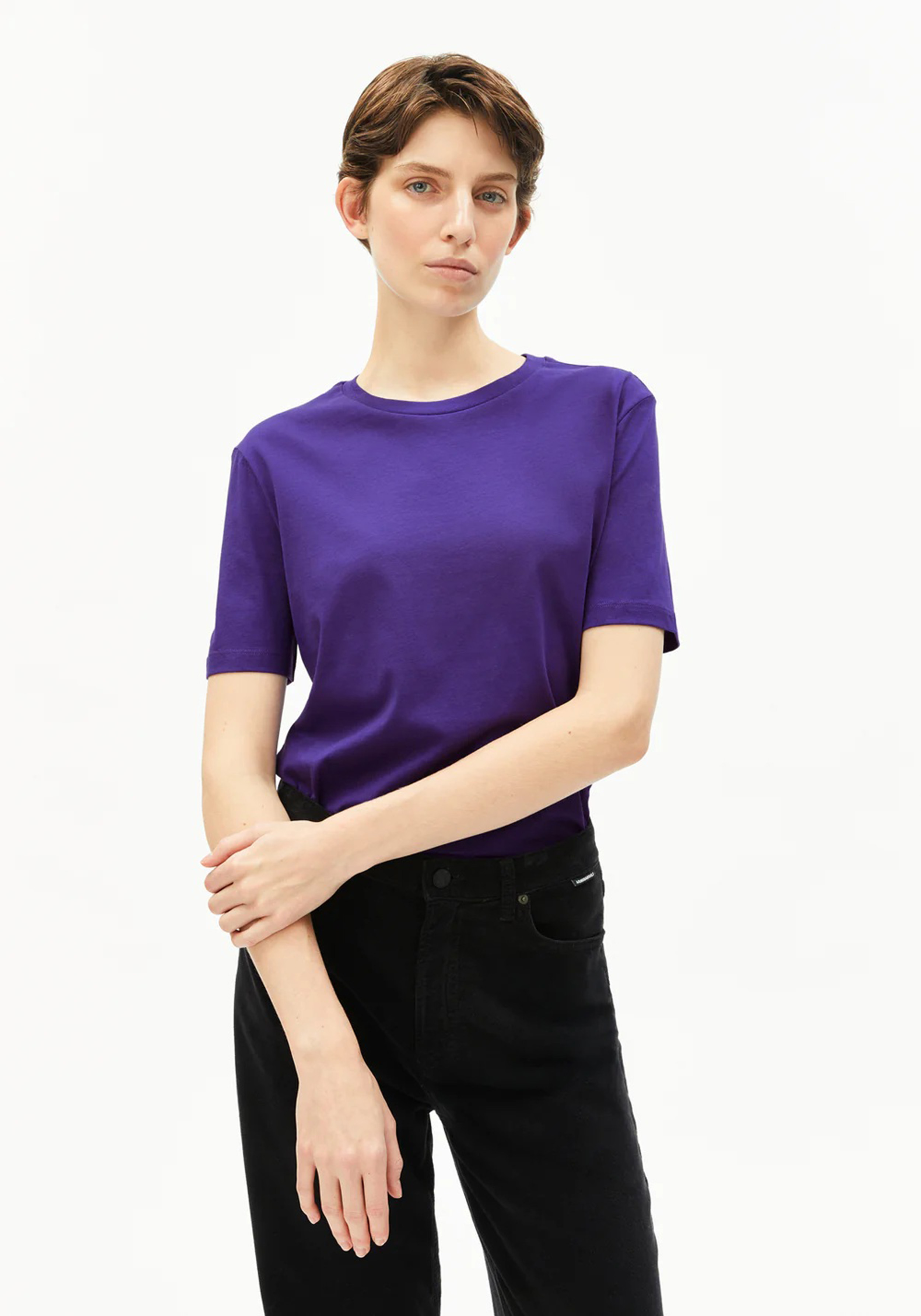 Armedangels T-Shirt Lualaa Indigo Lilac