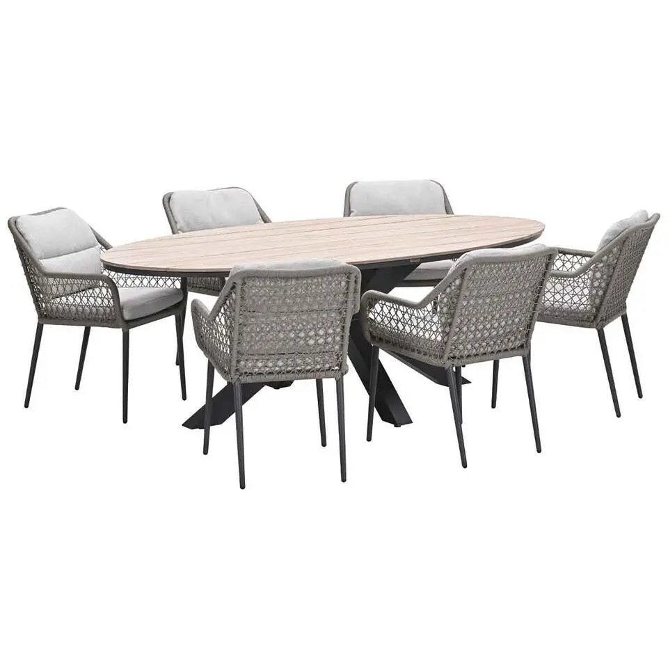 Garden Impressions Pemba - Tulli tuinset 7-delig 220x115xH75 cm