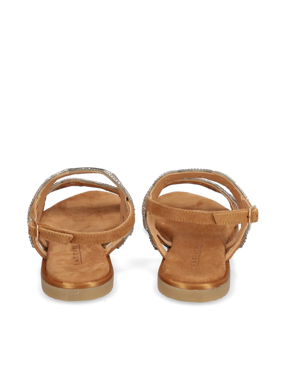 Veloursleder Sandale
