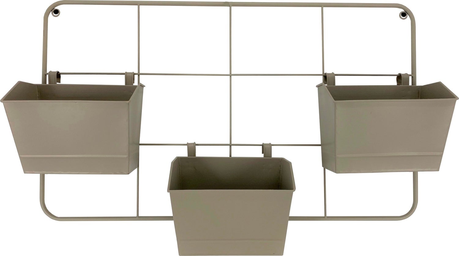 Intratuin muur bloempot grijs 70 x 13 x 41 cm