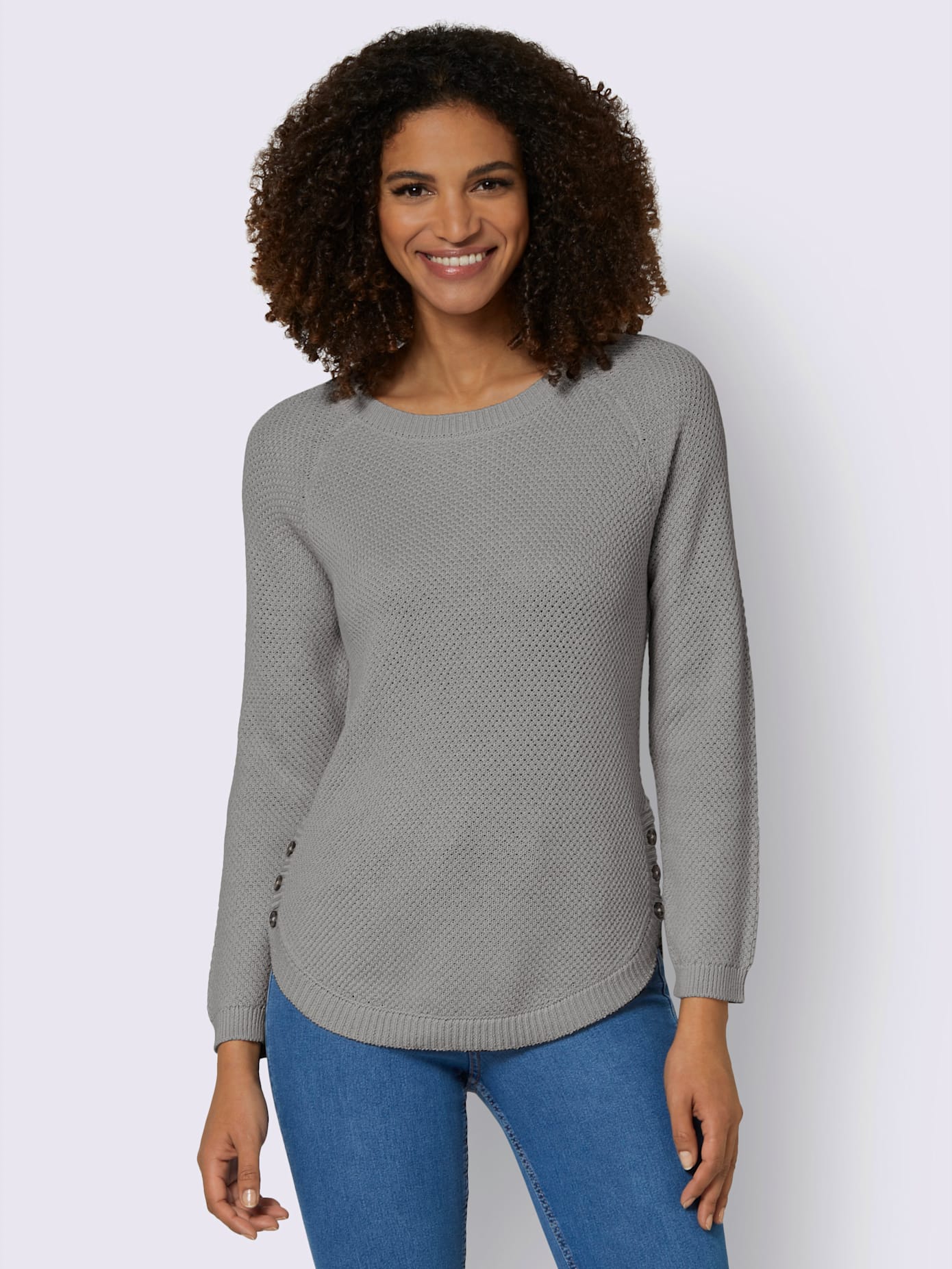 Pull encolure ronde 50% coton
