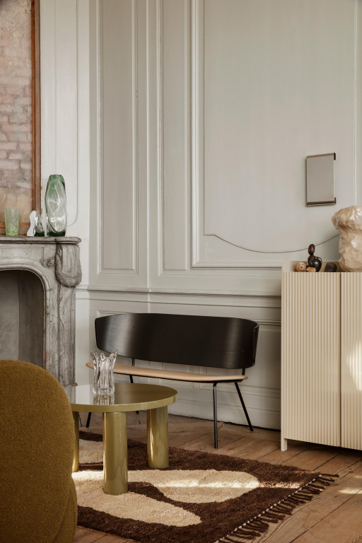 Ferm Living Post salontafel small high gloss 65 cashmere