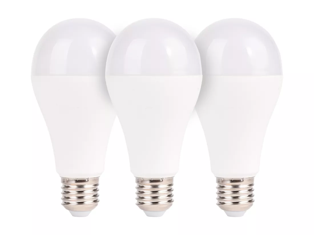 Lot de 3 Ampoules LED connectée (LuzE) E27 2700/6500K 1050lm 11W WiFi - Voltman