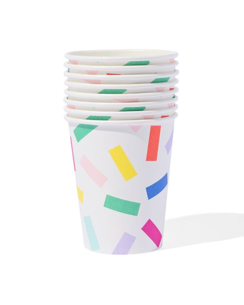 gobelets confetti lot de 8