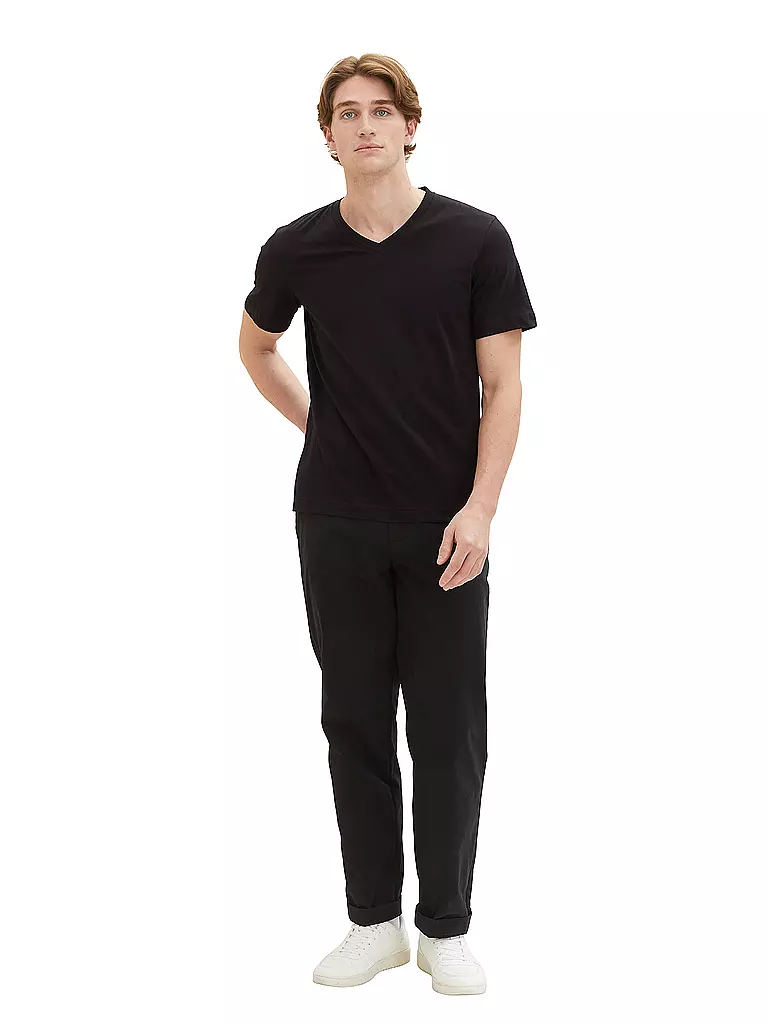 TOM TAILOR T-Shirt 2-er Pkg. schwarz
