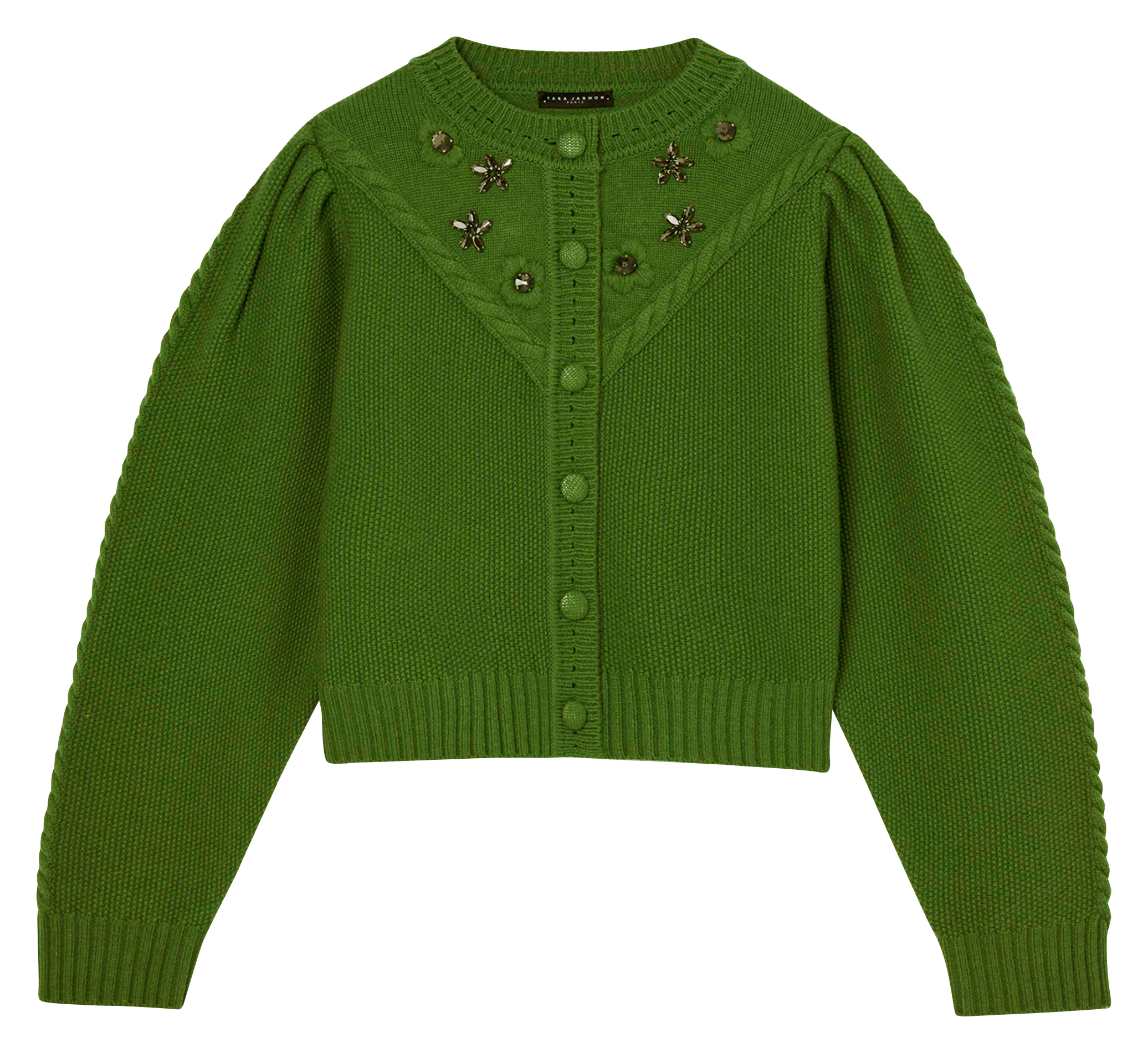 GUSTAVE - Gilet court en laine| Vert