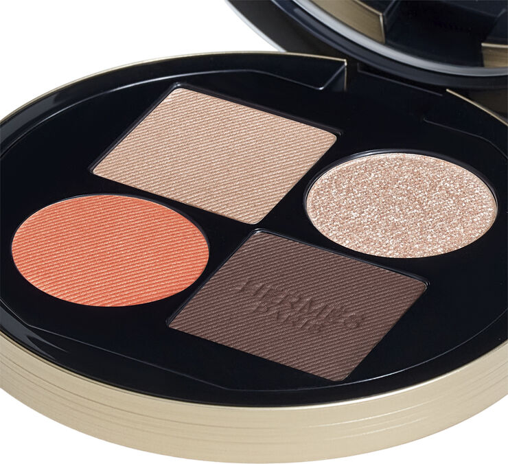 HERMÈS Ombres d'Hermès, powder quartet for the eyes, Ombres Fauves