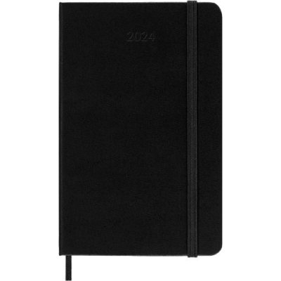 Black Pocket Wkly Hard 12M Diary 2024 (Diary)