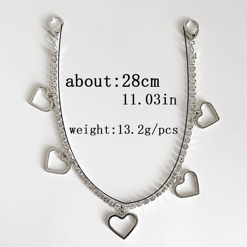 Coolkiss - Schoenkettingbedel met strass-detail