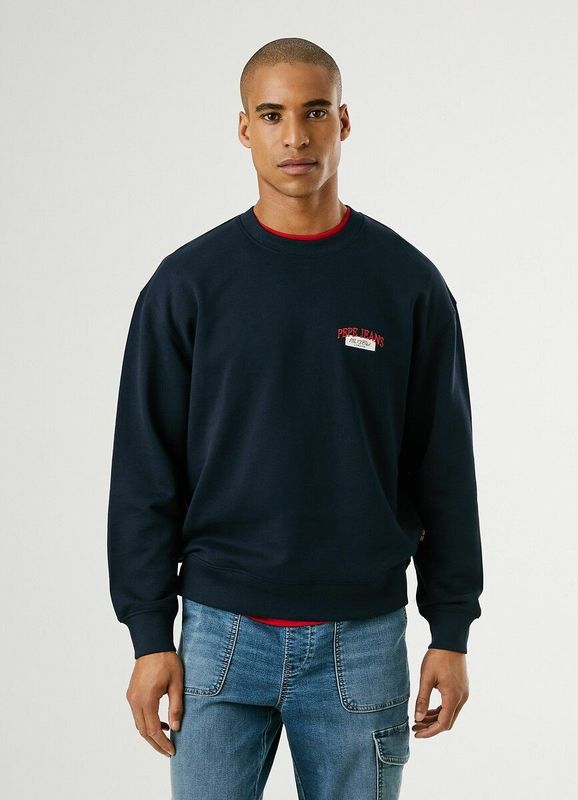 Pepe Jeans - PM5800014 - Sweater - Marineblauw - Casual - Katoen
