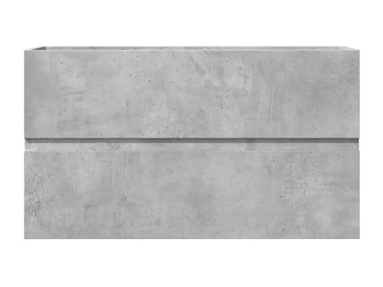 Armoire d'évier Gris béton 90x38,5x45 cm Aggloméré