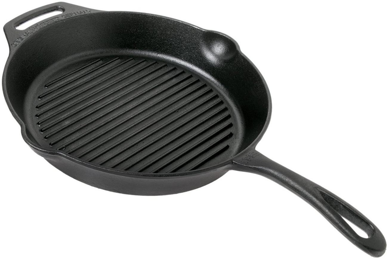 Petromax gietijzeren grillpan/ skillet 30 cm met steel