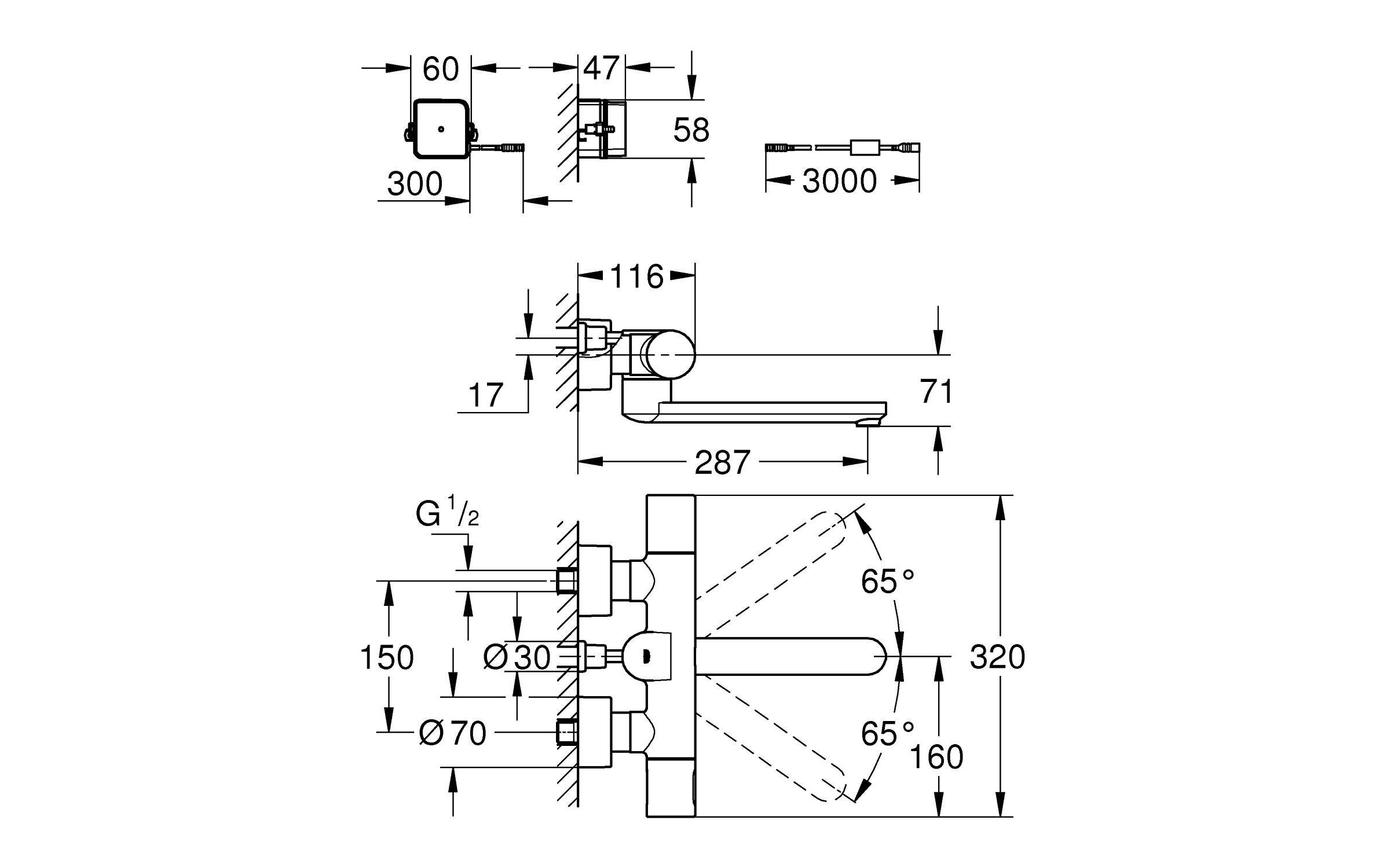 Elektronische Armatur Eurosmart CE<br>Elektronische Armatur Eurosmart CE