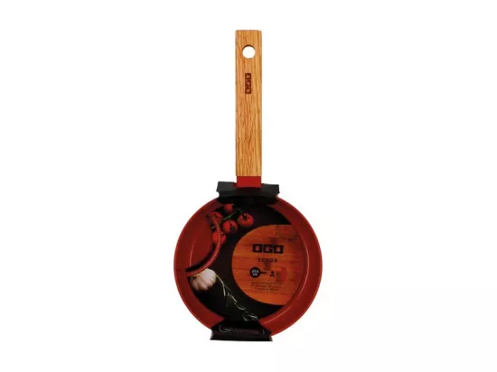 Ogo Living - Casserole Ector 16cm En Aluminium Paprika Avec Manche En Bois