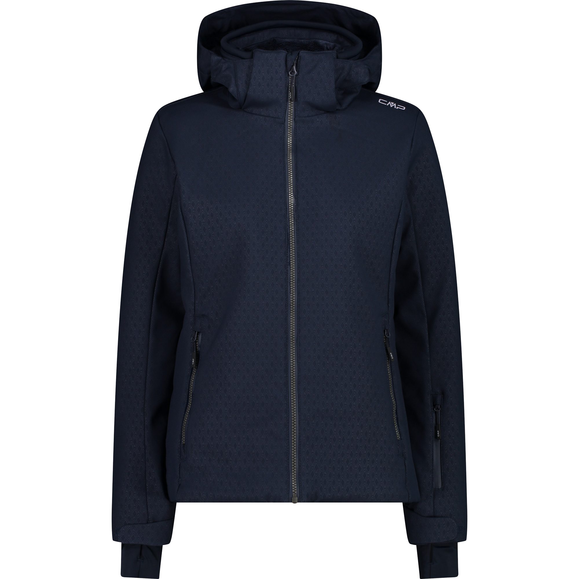 CMP Zip Hood Softshelljacke Damen schwarz blau