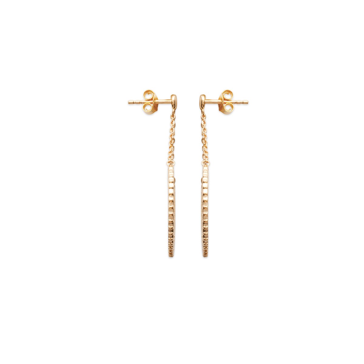 Boucles d'oreilles pendantes plaqué or ou argent SEVILLE - Bijoux Privés Discovery