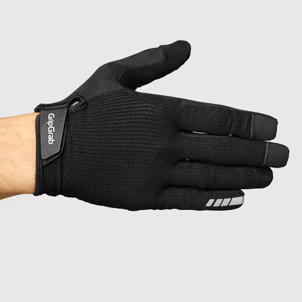 GripGrab EXPLR RC Max Padded MTB Zomer Fietshandschoenen Lange Vingers Zwart
