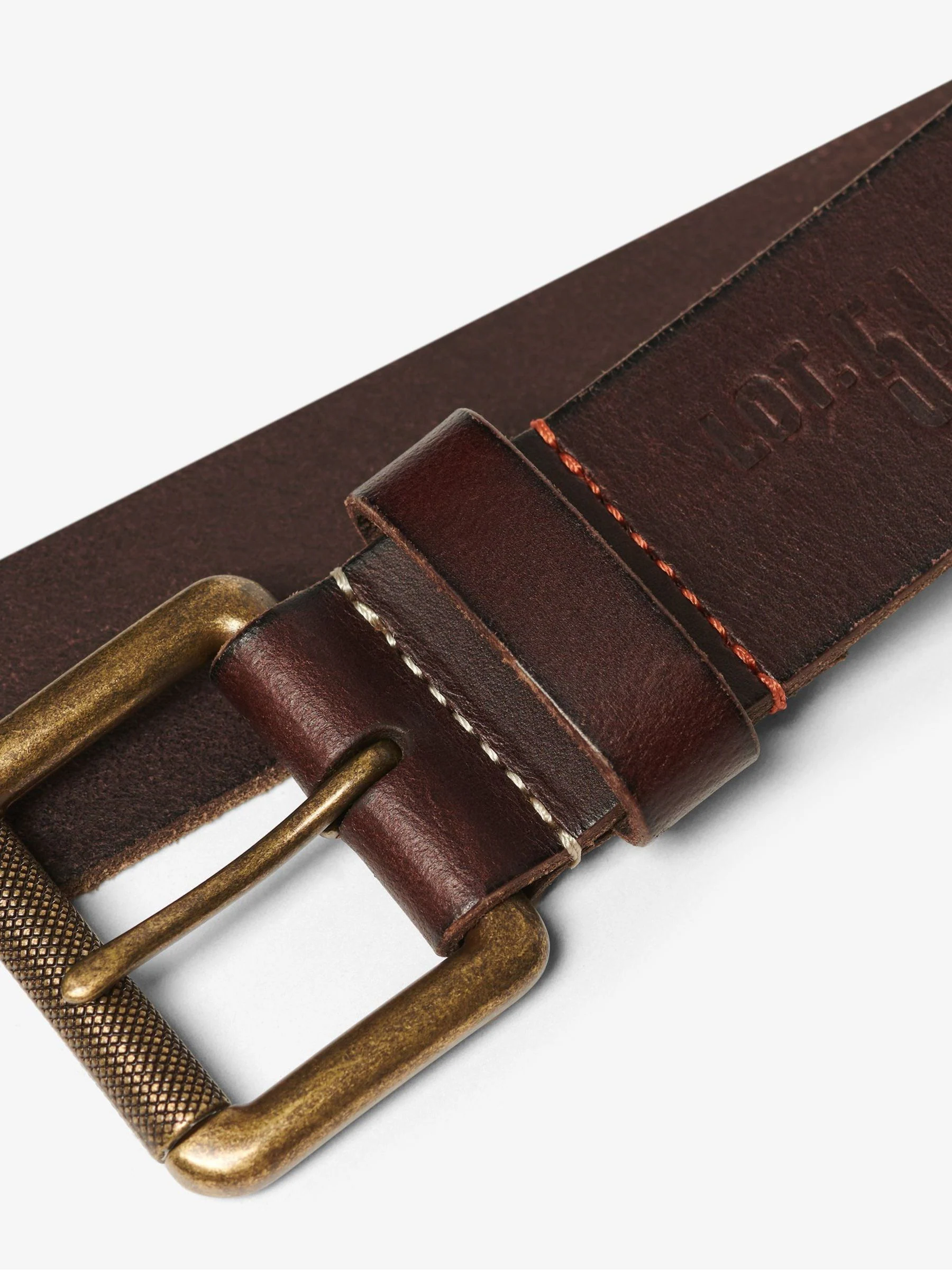 Bruin - Superdry Badgeman riem