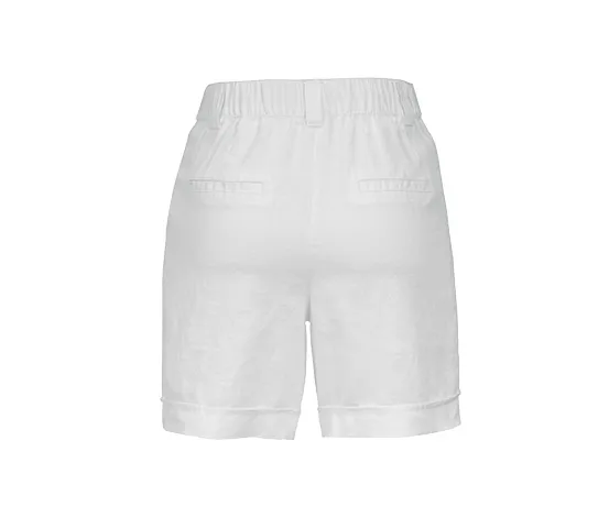 Leinen-Bermudashorts