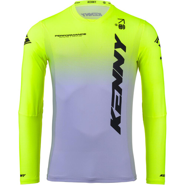 Kenny - Maillot Performance Gradient Gris / Jaune fluo / Noir