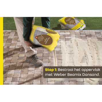 Weber Beamix onkruidmijdend voegzand dansand tuin 20 kg