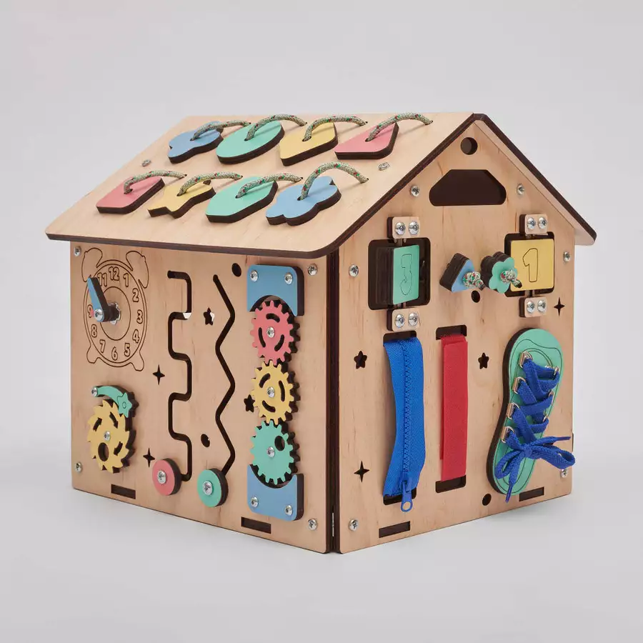 Montessori® sensorisches Mini Spielhaus Montessori® by Busy Kids mehrfarbig
