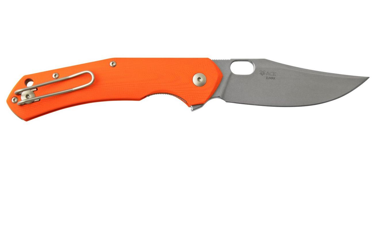 GiantMouse ACE Jutland Orange G10 zakmes, Ansø en Voxnaes design