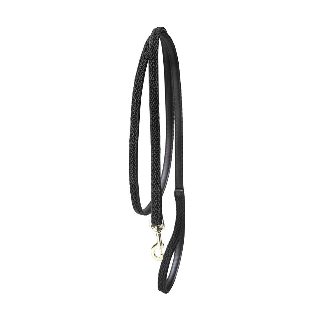 Kentucky PLAITED NYLON HORSE LEAD - Longe black