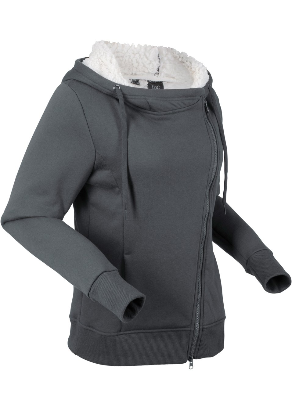 Veste en polaire peluche à capuche