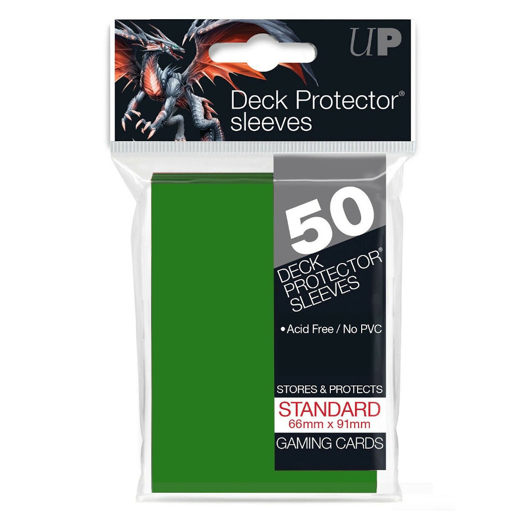 50 Protège Cartes Standard Vert - Ultra Pro