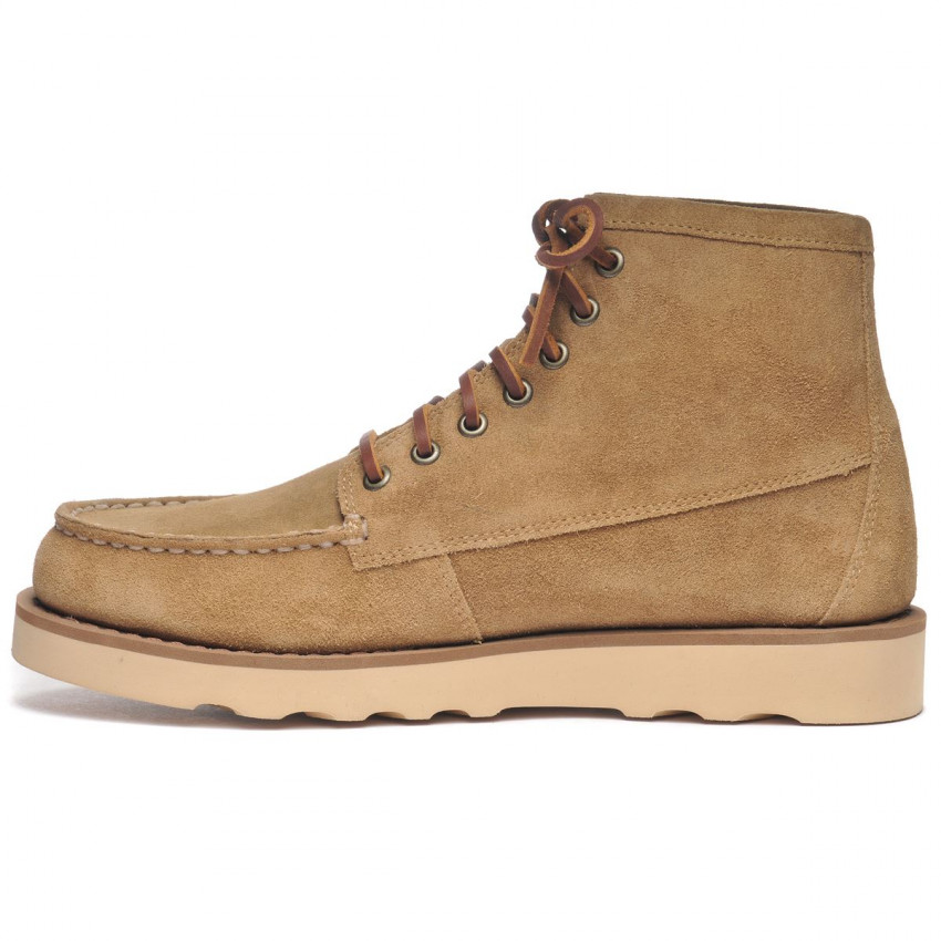 TALA HIGH OILED BEIGE CAMEL-Mocassin en cuir lisse tanné pour homme