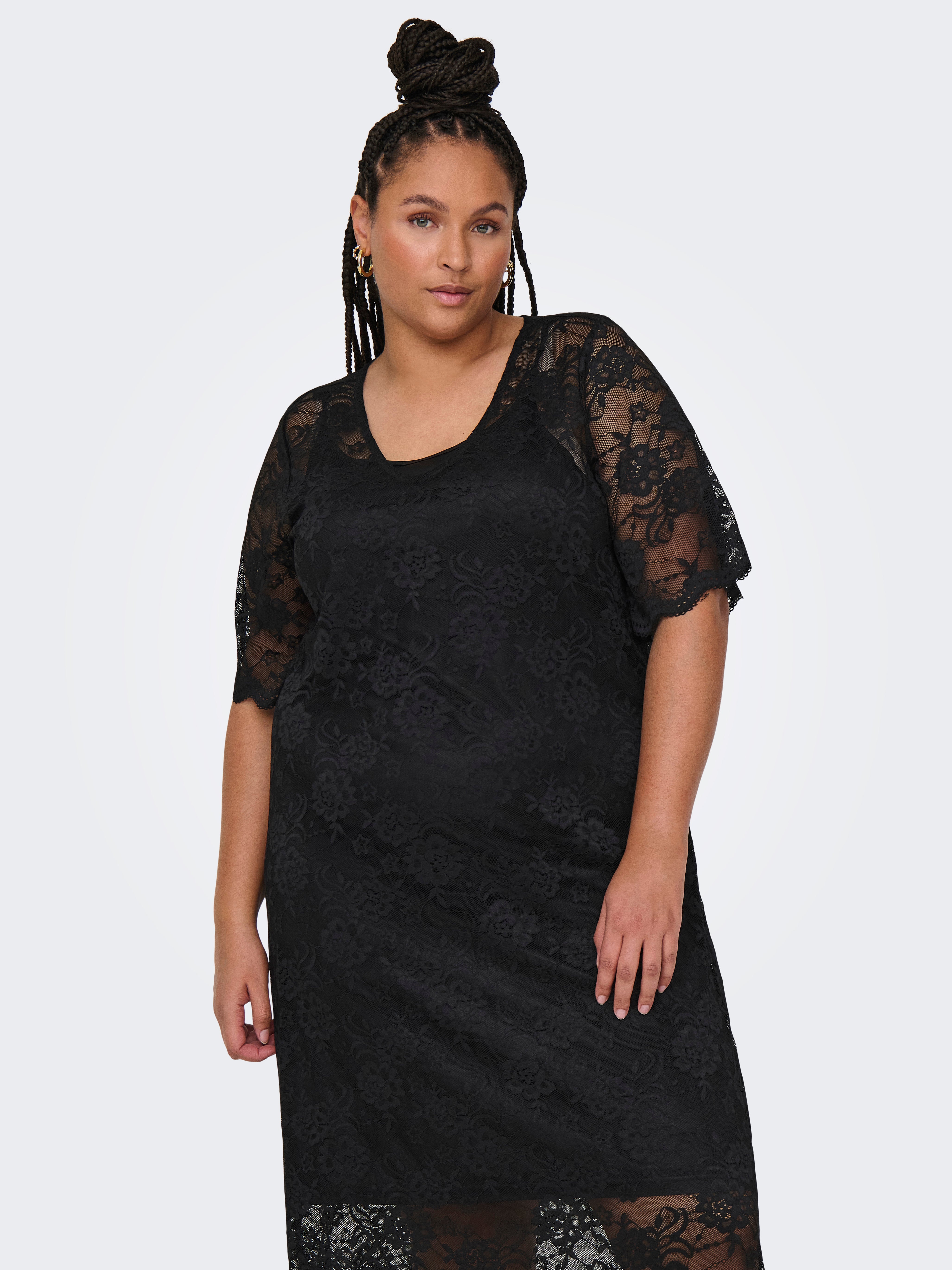 CARSILINA Langes Kleid Black