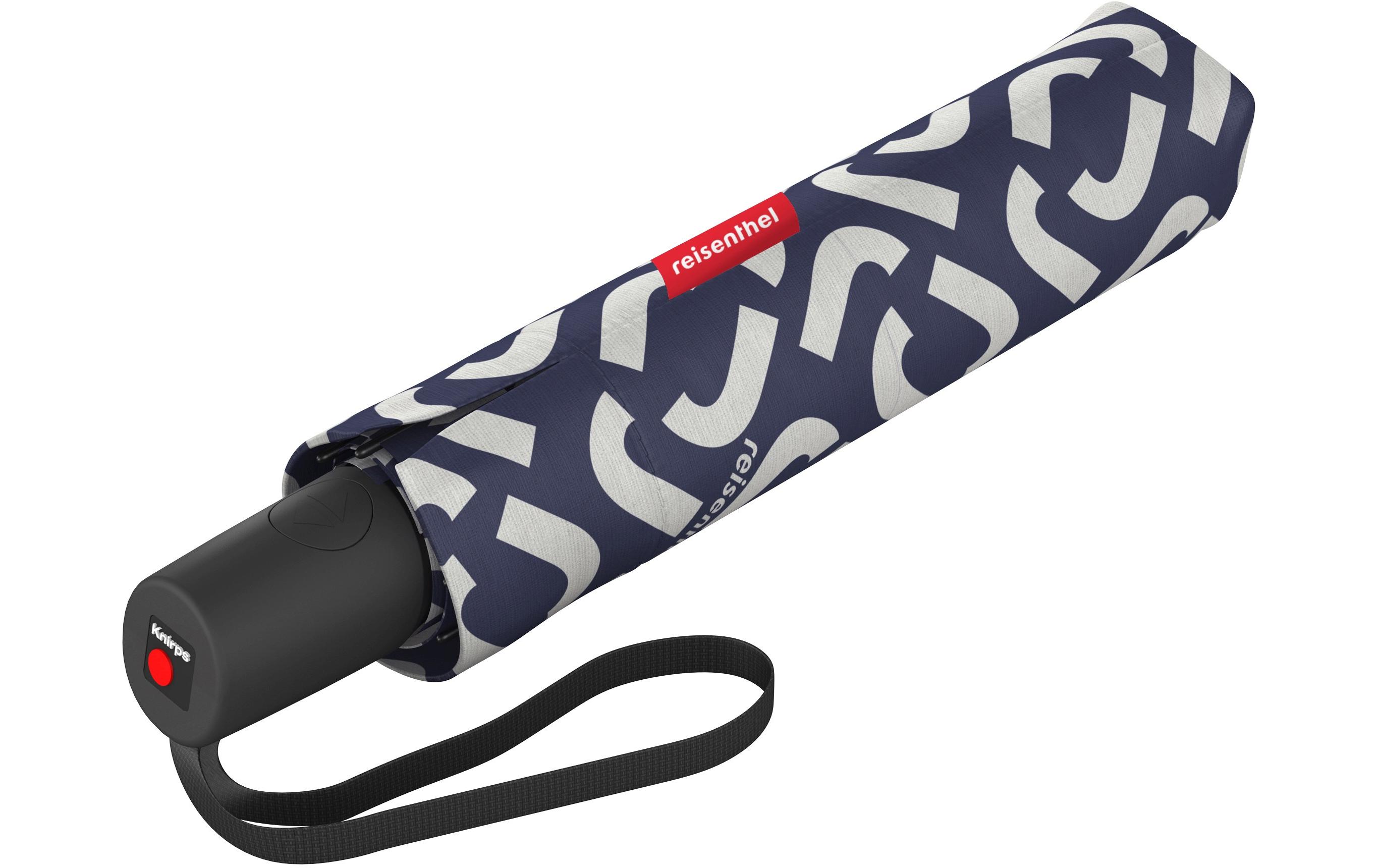 Schirm Pocket Duomatic Signature NavyRegenschirm aus recyceltem PET