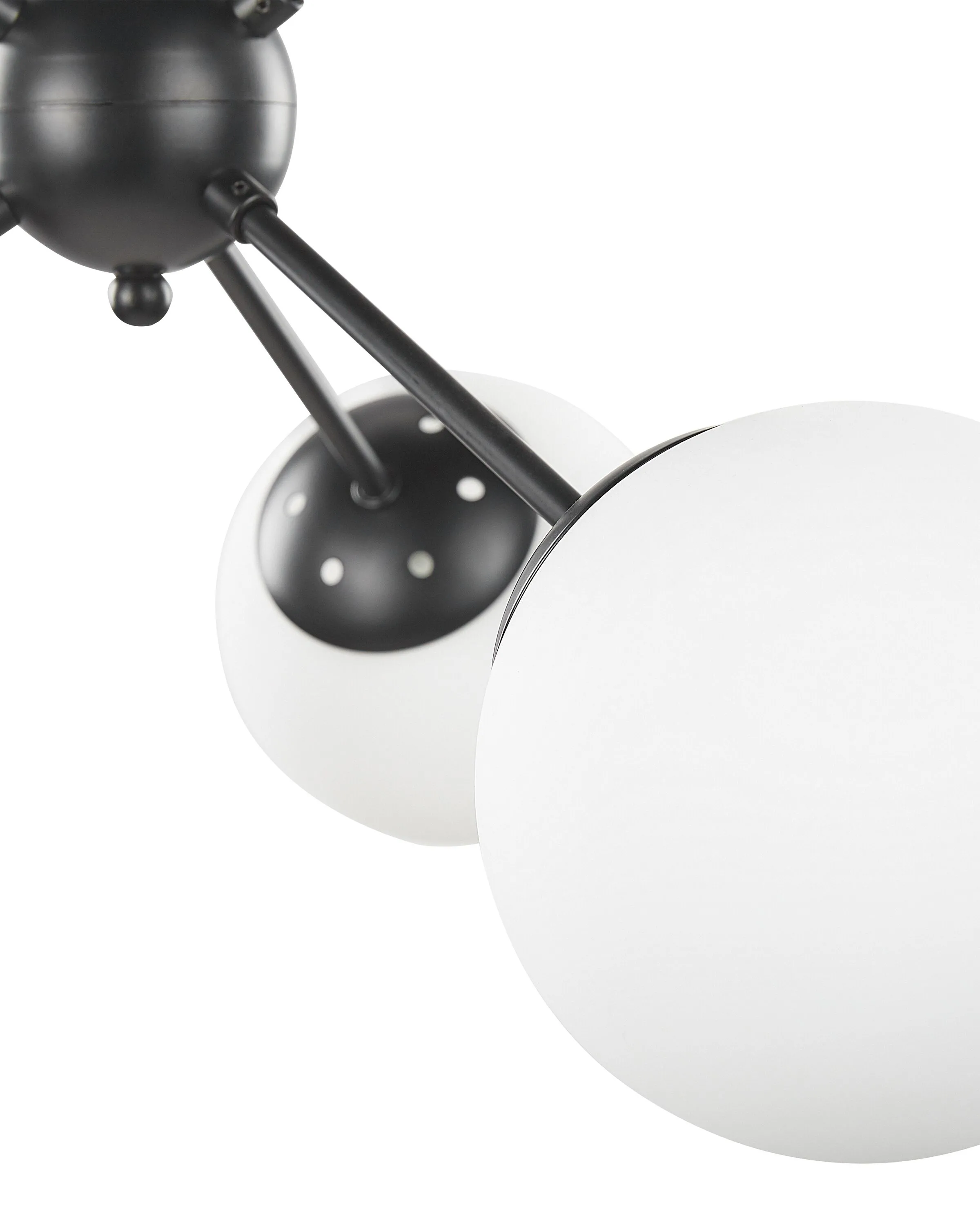 Plafondlamp ADAWRO Metaal Zwart/wit