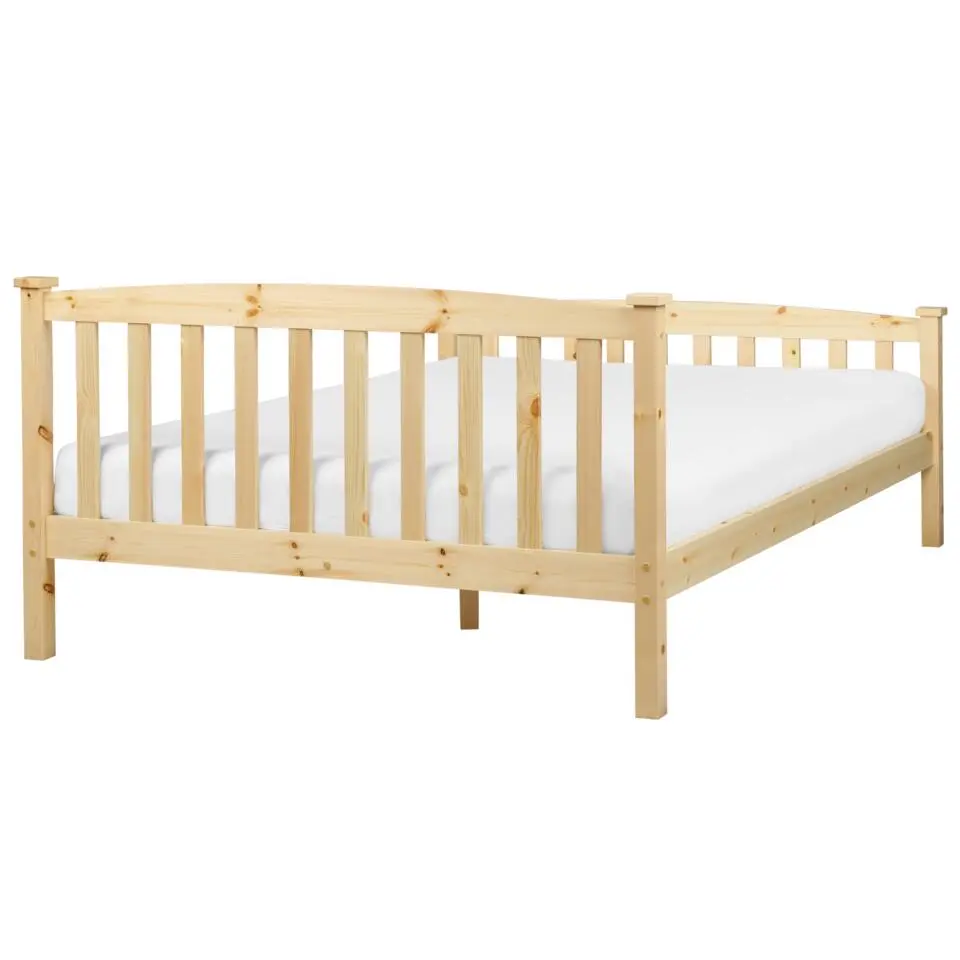 GIVERNY - Bed - Lichthout - 140 x 200 cm - Dennenhout