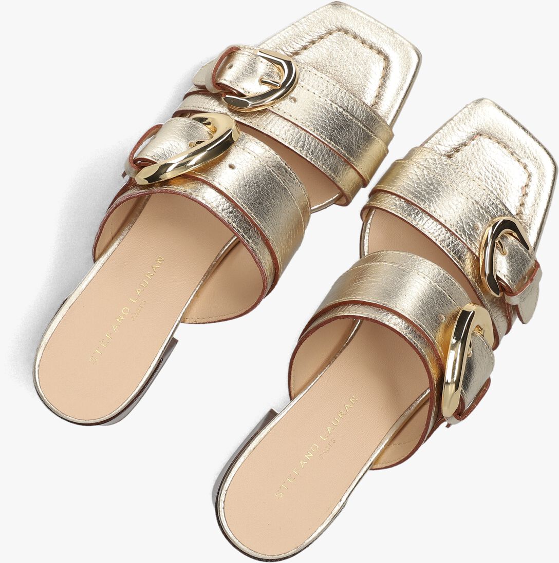 gouden stefano lauran sandalen met hak 23118