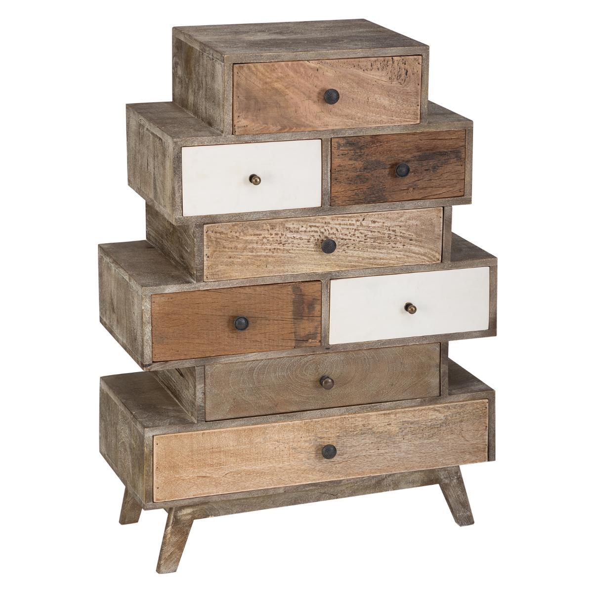 COMMODE 8 TIROIRS KOVAL BLANC