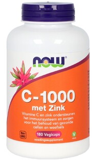 NOW C-1000 met Zink Vegicaps 180VCP