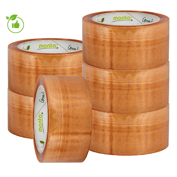 6 rubans adhésifs Monta 831, 100% recyclé, 50mm x 80 mL