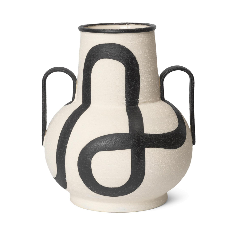 Ferm Living Trace vaas off white