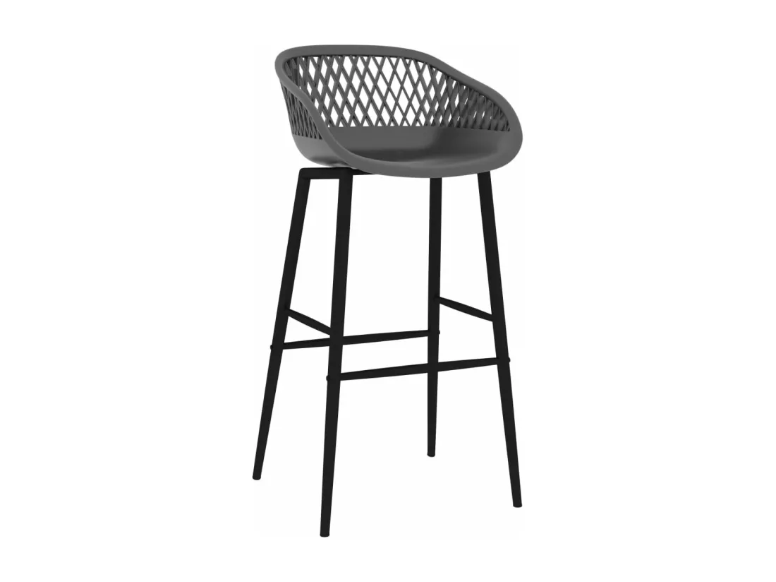 Ensemble de bar 7 pcs Noir et gris