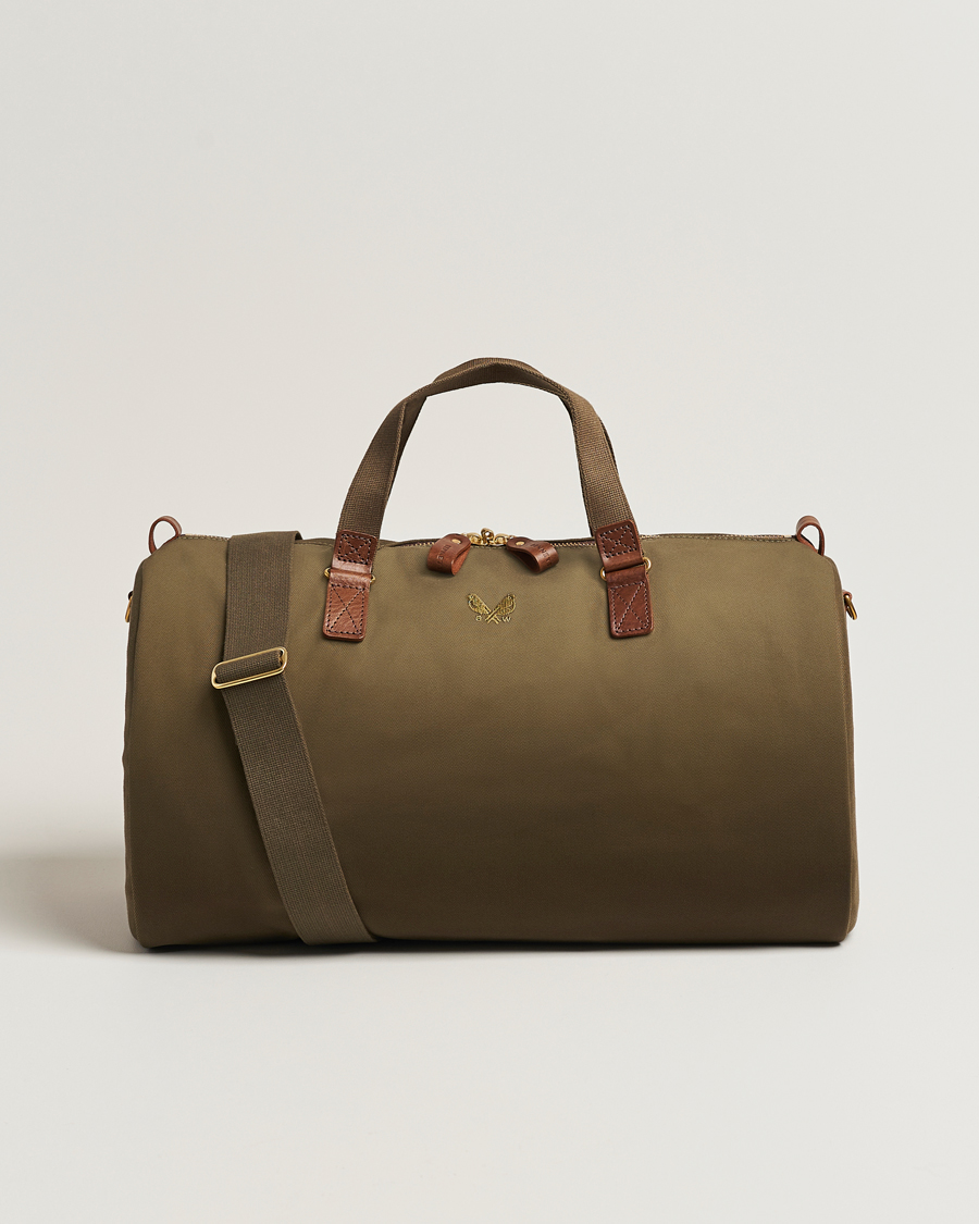 Bennett Winch Canvas Suit Carrier Holdall Olive
